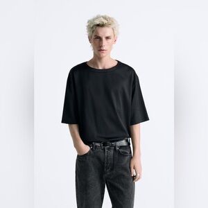 NWT Zara Man Satin Effect T-shirt